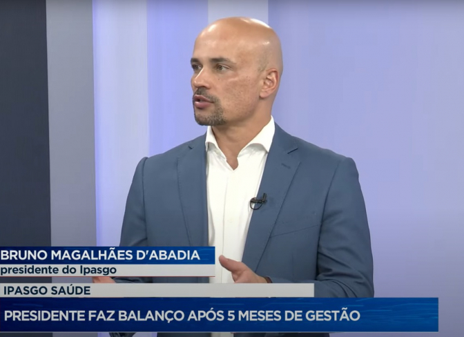 Presidente do Ipasgo Saúde, Bruno D’Abadia, fala de melhorias e sustentabilidade da operadora no Jornal da Sucesso