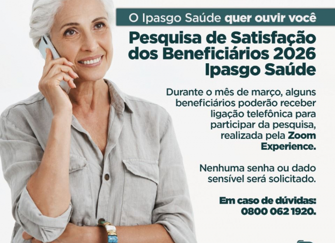Ipasgo Saúde realiza Pesquisa de Satisfação com beneficiários